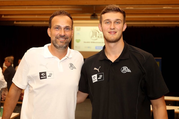 Bilyk mit THW-Geschäftsführer Viktor Szilagyi.