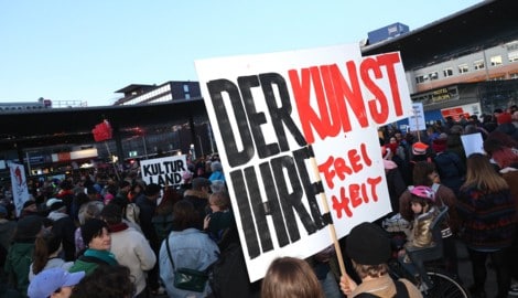 Szene von der „Kulturland retten“-Demo im März 2025 in Graz