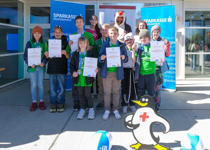 Dreifachsieg für die Volksschule Hartkirchen. Sie siegte in allen Klassen beim Bezirksbewerb ...