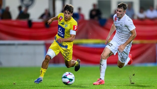 Niklas Pertlwieser (r.) wechselt aus Amstetten zu Austria Lustenau.