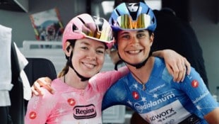 ValentinaCavallar/Instagram Cavallar (re.) an der Seite von Teamkollegin Van der Breggen.