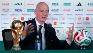 Gianni Infantino gab im Vorfeld der WM-Eröffnung eine Pressekonferenz.