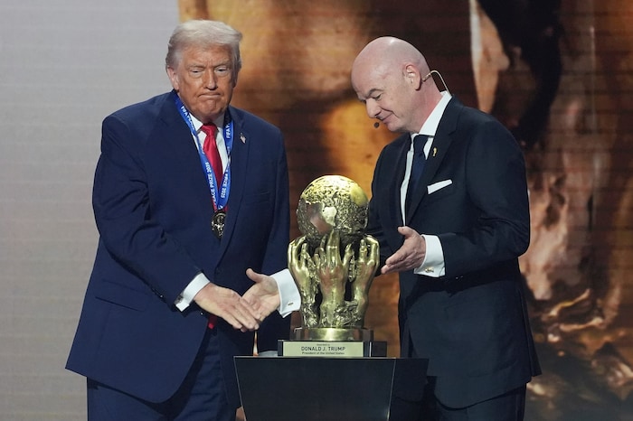 US-Präsident Donald Trump (l.) mit FIFA-Präsident Gianni Infantino (r.)