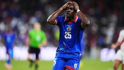 Haiti darf nicht in diesem Trikot spielen. 