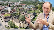Herbert Pinzolits mit seinem aktuellen Projekt in Mautern an der Donau