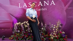 Blütenzauber für den Babybauch! Das Lascana-Event unter dem Motto „Secret Garden“ ließ sich die ...