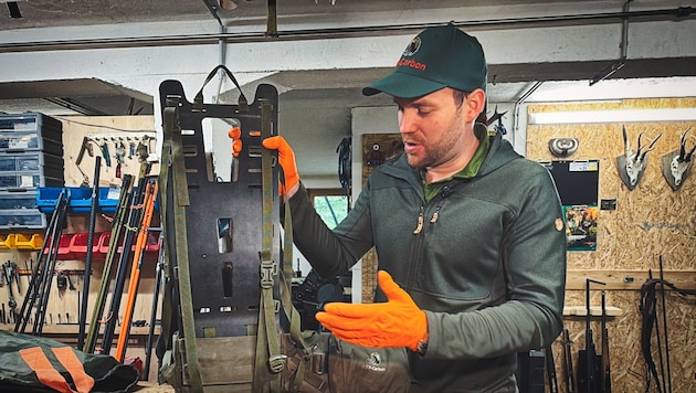 Ein tolles Produkt, das auch Nicht-Jäger begeistert, ist Christians Carbon-Lastentrage