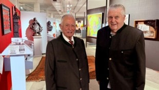 Hanns Schell (links) und Theodor Poppmeier haben ihr Leben lang leidenschaftlich Kunst ...