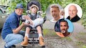 Veranstalter Thomas Hetlinger (li.) mit Raphael. Zoran Barišić (oben re.), Christoph Fälbl (oben ...