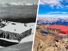Die Hütte im Jahr 1934 und heute