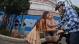 Zwei Prostituierten stoppten Radfahrer auf dem Radweg in Richtung Aztekenstadion.
