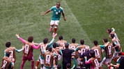 Mexiko-Stürmer Julian Quinones schoss das erste Tor bei der WM 2026.
