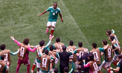 Mexiko-Stürmer Julian Quinones schoss das erste Tor bei der WM 2026.