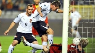 Franz Schiemer (M.) absolvierte 25 Länderspiele für Österreich.