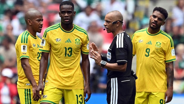 South Africa was the first team to receive two red cards in a World Cup opening match.