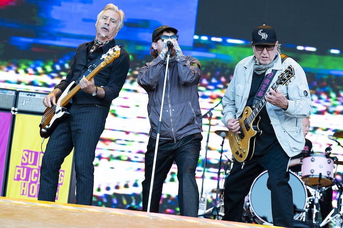 Glen Matlock, Frank Carter und Steve Jones – die neuen Sex Pistols hat es schon mal besser ...