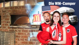 Unsere WM-Camper besuchten den größten McDonald`s der Welt – samt Pizza-Ofen.