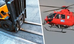 Der Hubschrauber „Martin 8“ flog das Kind nach dem schrecklichen Unfall ins Krankenhaus ...