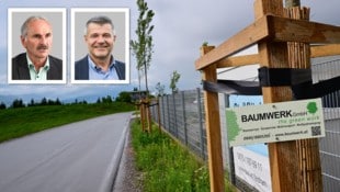 In der Wickstraße soll dort, wo die Bäume gepflanzt wurden, ein Gehsteig entstehen. Albert ...