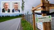 In der Wickstraße soll dort, wo die Bäume gepflanzt wurden, ein Gehsteig entstehen. Albert ...