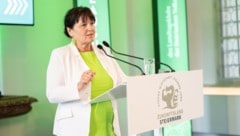 Manuela Khom bei ihrer Rede im Stift St. Lambrecht. 