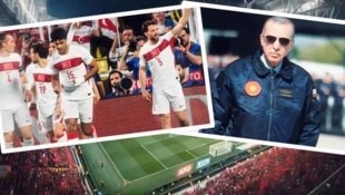 „Gehen wir zum Fußball oder in den Krieg?“, fragt ein User angesichts der Inszenierung des ...