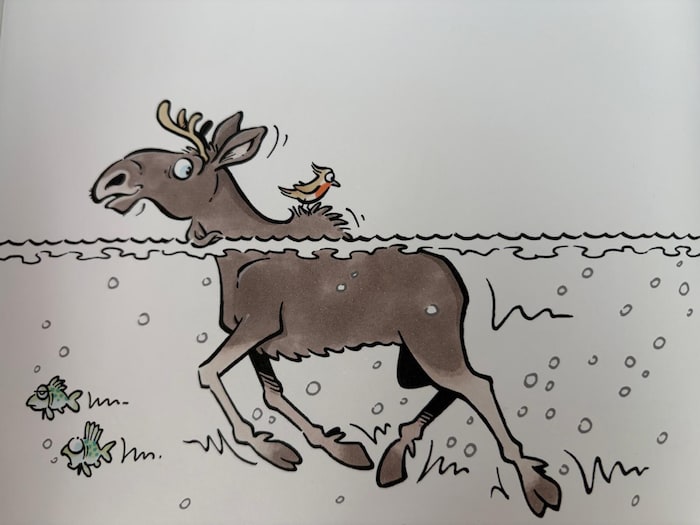 „Emil“ schwimmt durch die Donau.