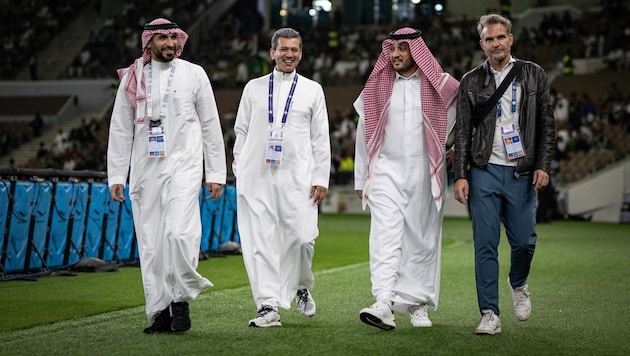 Die Saudis vertrauen Berater Bernd Fisa (re.).