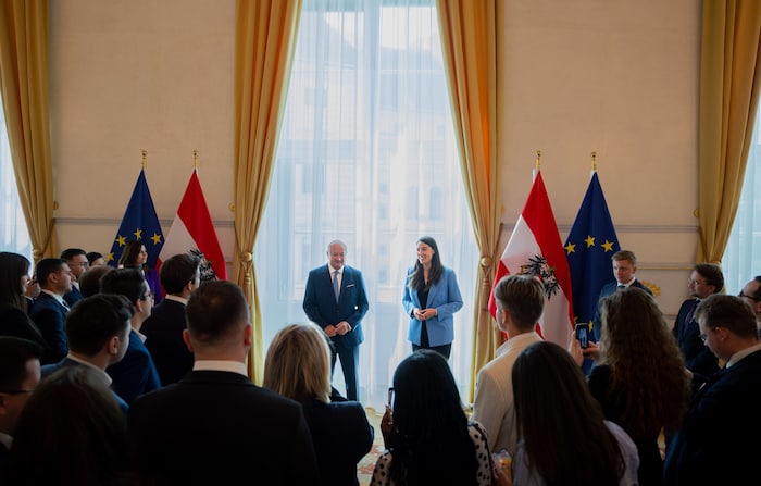 Auch ein Treffen mit dem Bundeskanzler gab es