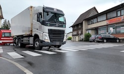 Die Unfallstelle in Lustenau.