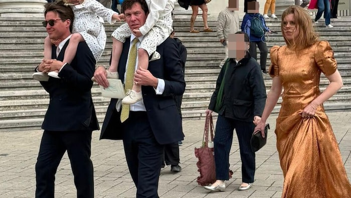Prinzessin Beatrice sorgte vor der Karlskirche für Aufsehen.