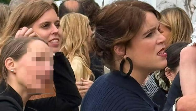 Royaler Besuch in Wien: Die Prinzessinnen Beatrice und Eugenie mischten sich vor der Karlskirche ...