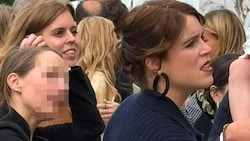 Royaler Besuch in Wien: Die Prinzessinnen Beatrice und Eugenie mischten sich vor der Karlskirche ...