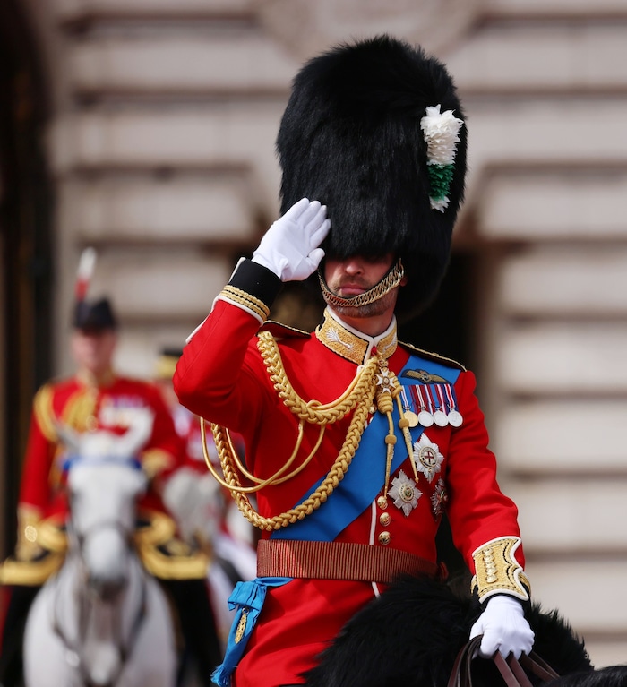 Prinz William nahm hoch zu Ross an der Parade teil.