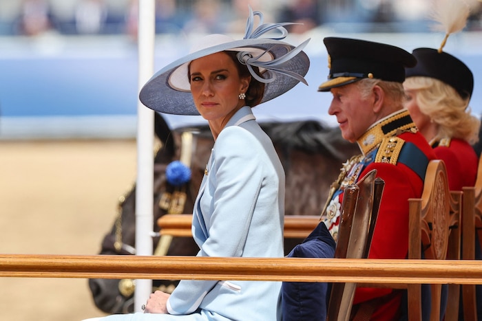 Prinzessin Kate nahm auf der Tribüne neben dem Königspaar Platz.