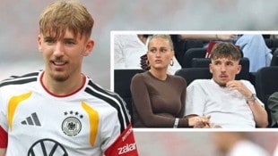AP/APA/Getty Images via AFP/GETTY IMAGES/ALEXANDER HASSENSTEIN Lennart Karl und seine Herzdame genossen den sportlichen Abend in München.