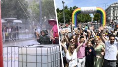 Das Regen hat dem Start der Pride am Samstag einen kleinen Strich durch die Rechnung gemacht.