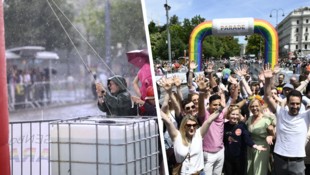 Das Regen hat dem Start der Pride am Samstag einen kleinen Strich durch die Rechnung gemacht.