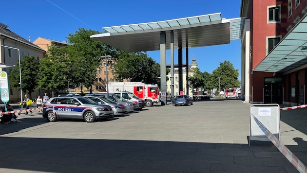 Die Einsatzkräfte am Hauptbahnhof.