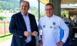 Josef Pröll und Ralf Rangnick