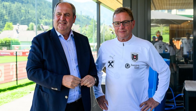 Josef Pröll und Ralf Rangnick