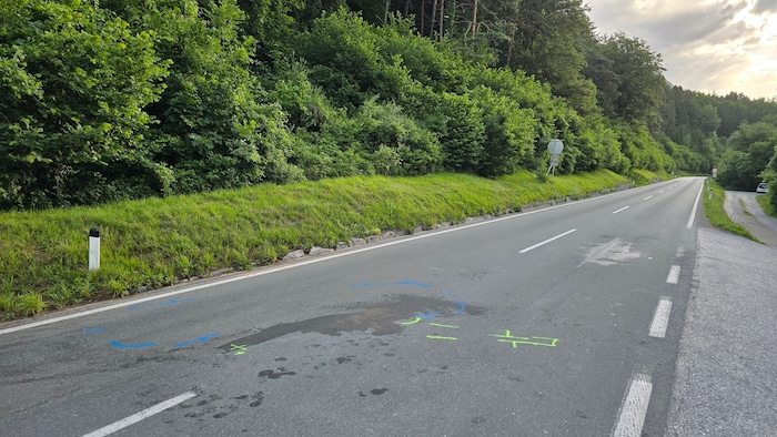 Die Unfallstelle am Tag danach.