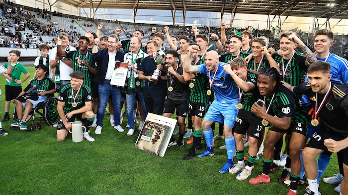 Die Jubelschreie waren durch das ganze Stadion zu hören.