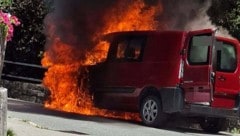 Der brennende Wagen. 