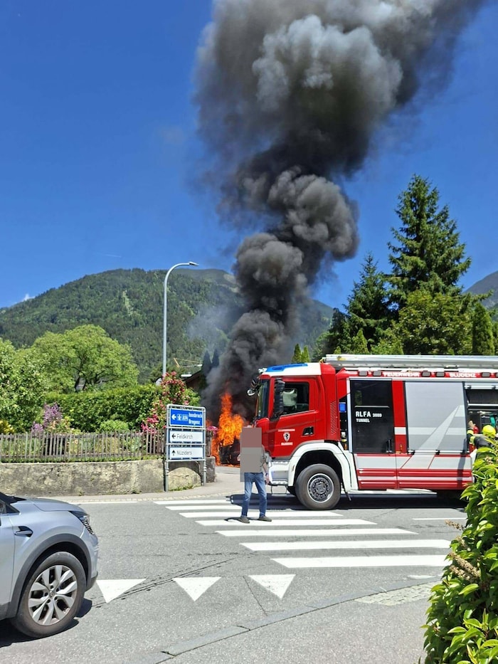 Die Unfallstelle.