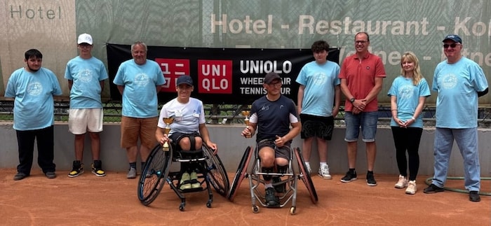 Maximilian Taucher (l.) setzte sich im Finale von Trnava gegen Kamil Fabisiak durch.