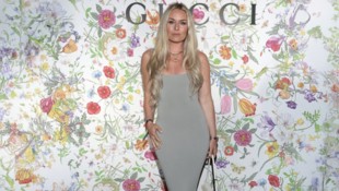 Lindsey Vonn posierte im Gucci-Kleid.
