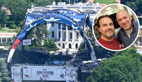 Österreichs MMA-Pionier Gerhard Ettl kennt UFC-Boss Dana White (kl. Bild, re.), der vor dem ...
