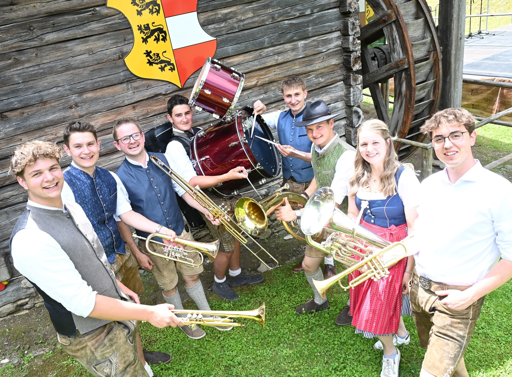 Eine Kleingruppe des Musikvereins Reichenfels spielte auf.