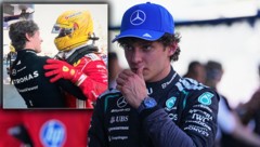 Kimi Antonelli gratulierte Lewis Hamilton herzlich.